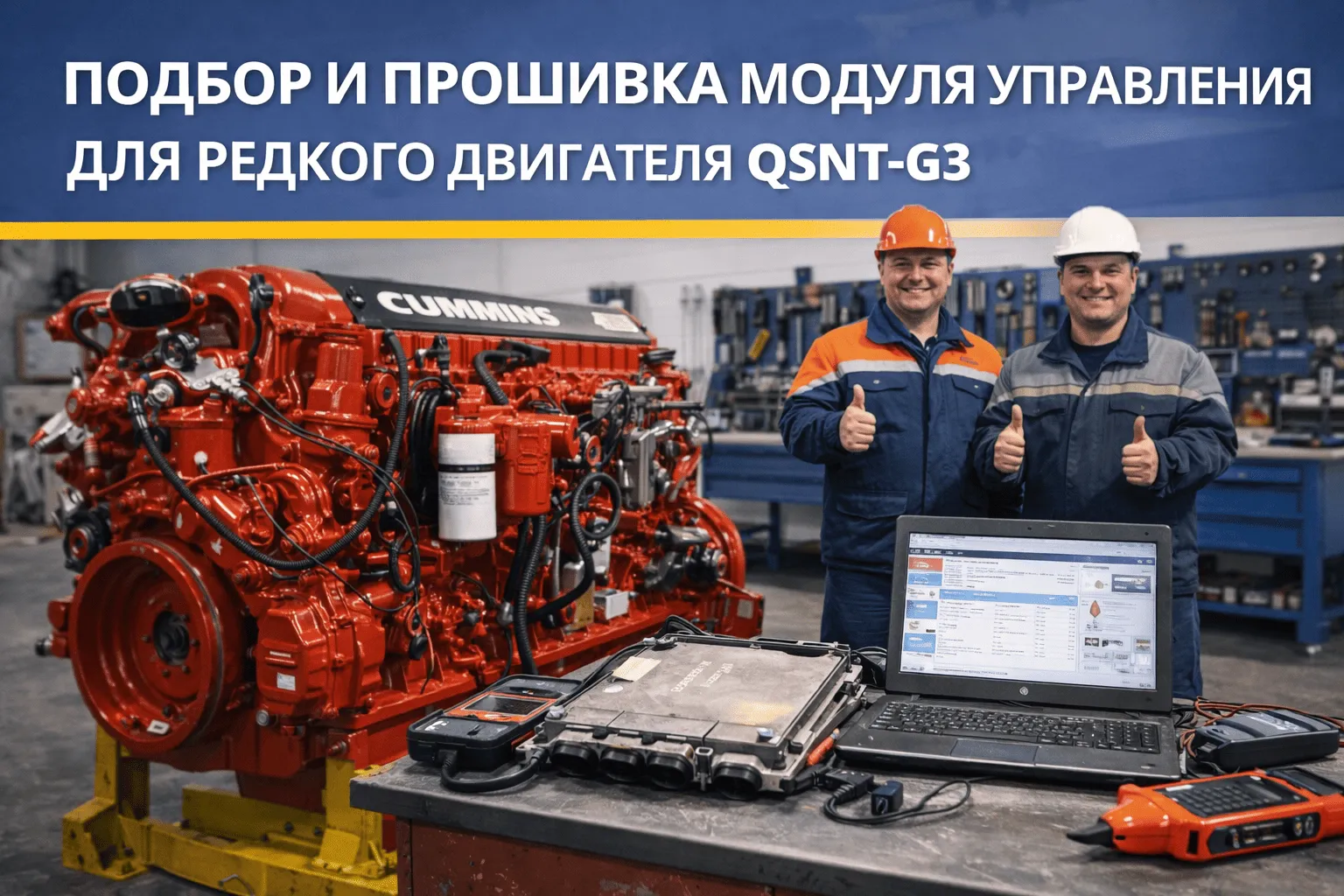 Подбор и прошивка модуля управления для редкого двигателя QSNT-G3